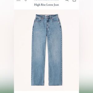 Abercrombie and Fitch Loose Highrise extra short